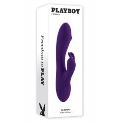 Fioletowy wibrator z funkcją rotacji Evolved On Repeat Playboy