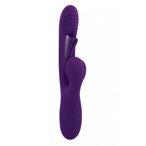 Fioletowy wibrator króliczek z pulsacją Evolved The Thrill Playboy