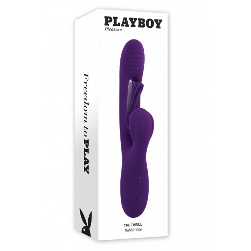 Fioletowy wibrator króliczek z pulsacją Evolved The Thrill Playboy