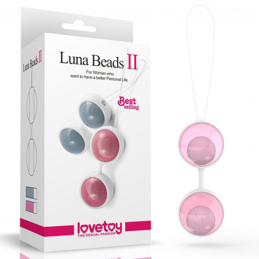 Różowe biofeedbackowe kulki gejszy Luna Beads 2 Lovetoy