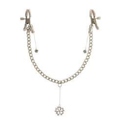 Zaciski na sutki z łańcuszkiem Crystal Pipedream