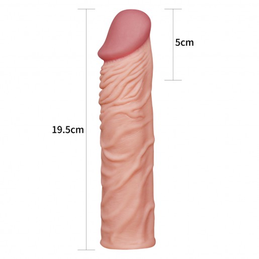 Cielista nakładka na penisa Pleasure X-Tender Lovetoy 19,5cm