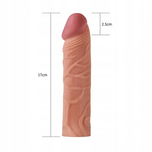 Cielista przedłużka penisa Lovetoy Pleasure X-Tender 17cm
