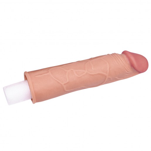 Cielista nakładka na penisa Lovetoy Pleasure X-Tender 16,5cm