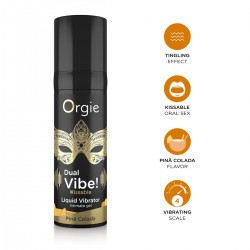 Wibrator w płynie o smaku pina colada Dual Vibe Orgie