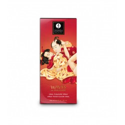 Truskawkowy spray do seksu oralnego Waves Pleasure Shunga