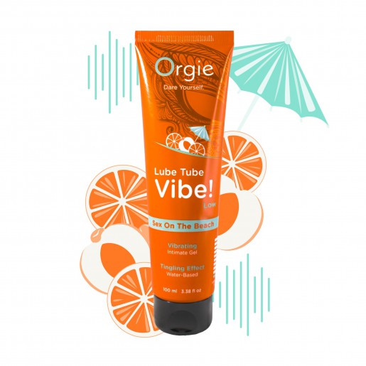 Lubrykant wodny z efektem wibracji o smaku Sex On The Beach Orgie Vibe