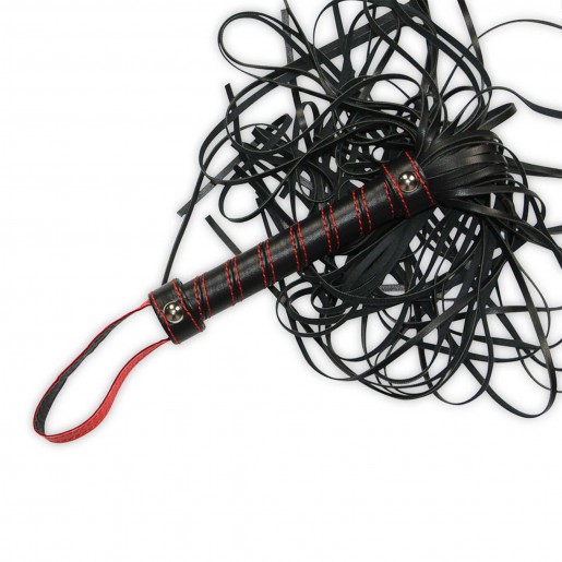 Czarny pejcz Bondage Fetish Beginners Flogger Lovetoy