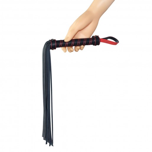 Czarny pejcz Bondage Fetish Beginners Flogger Lovetoy