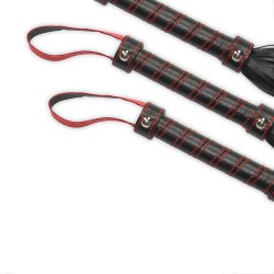 Czarny pejcz Bondage Fetish Beginners Flogger Lovetoy