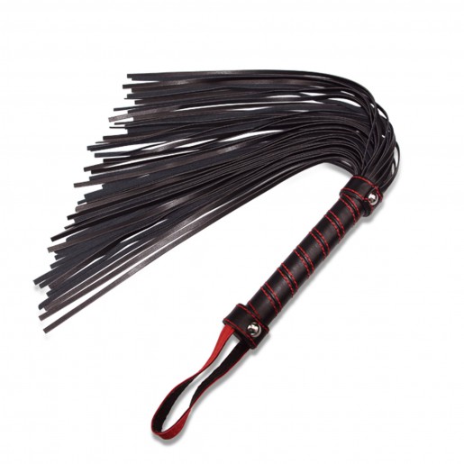 Czarny pejcz Bondage Fetish Beginners Flogger Lovetoy