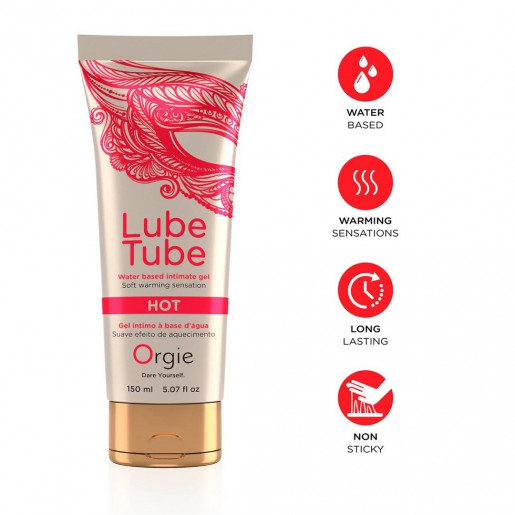Rozgrzewający lubrykant wodny Lube Tube Hot Orgie