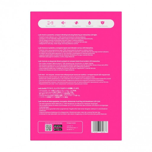 Lovense Lush Anal wibrujący korek analny sterowany aplikacją