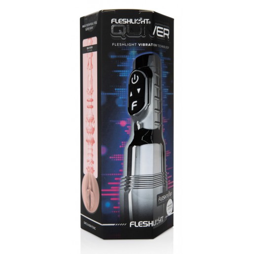 Masturbator z wibracjami Fleshlight Pink Quiver