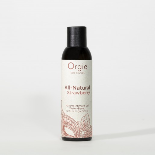 Naturalny lubrykant o smaku truskawki All-Natural Orgie