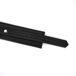 Czarne kajdanki BDSM na kostki Liebe Seele