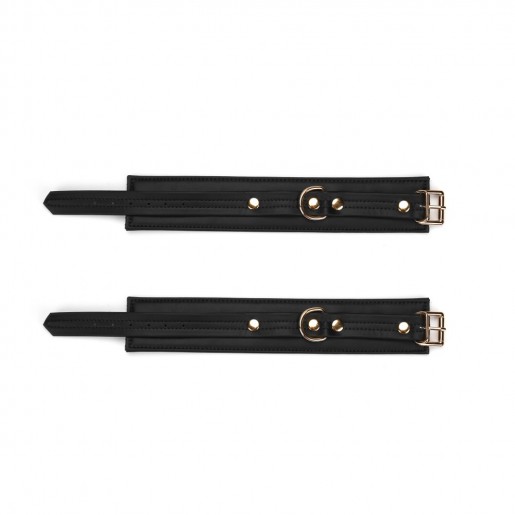 Czarne kajdanki BDSM na kostki Liebe Seele