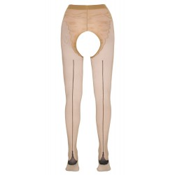 2510073 Rajstopy z dziurką beżowe