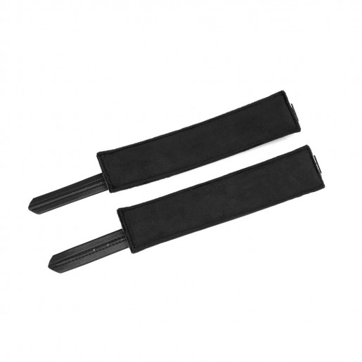 Czarne skórzane kajdanki BDSM na ręce Liebe Seele