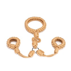 Bawełniana obroża z kajdankami na ręce Liebe Seele