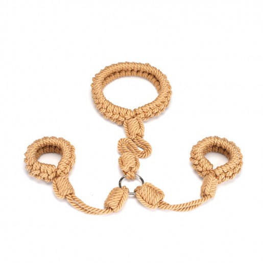 Bawełniana obroża z kajdankami na ręce Liebe Seele