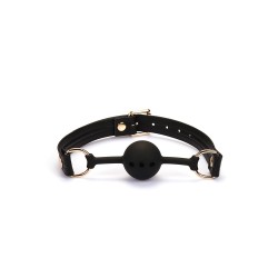 Czarno złoty oddychający knebel BDSM Liebe Seele