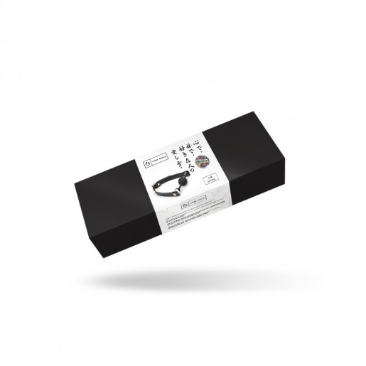 Czarno złoty oddychający knebel BDSM Liebe Seele