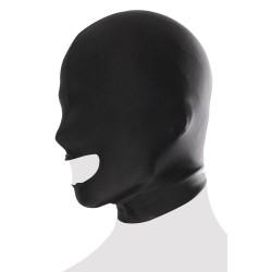Czarna pełna maska ze spandexu Open Mouth Hood Pipedream