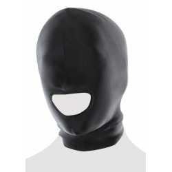 Czarna pełna maska ze spandexu Open Mouth Hood Pipedream