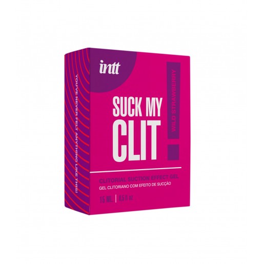 Żel stymulujący łechtaczkę o smaku truskawki Suck My Clit Intt