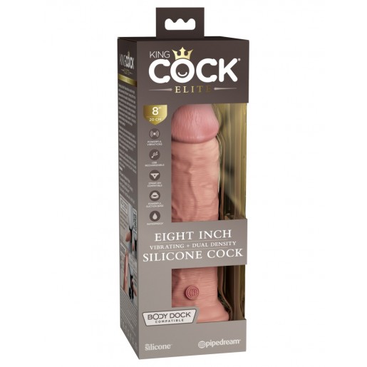 Realistyczny wibrator penis z przyssawką King Cock 20cm