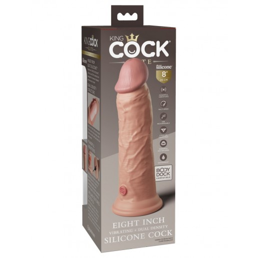Realistyczny wibrator penis z przyssawką King Cock 20cm