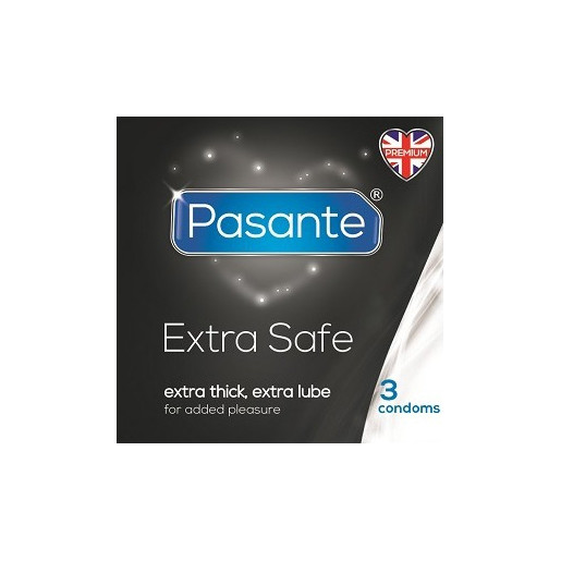 Prezerwatywy Pasante Extra Safe 3 sztuki