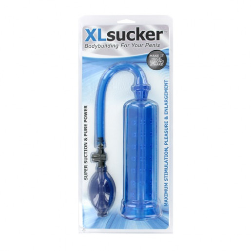 Ciśnieniowa pompka do powiększania penisa XLsucker niebieska