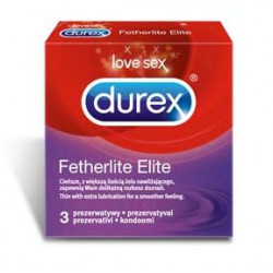 Extra cienkie prezerwatywy Durex Fetherlite Elite 3 sztuki