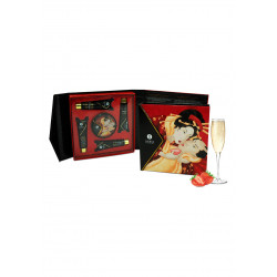 Zestaw do masażu erotycznego truskawkowe wino Geisha's Secret Kit Shunga