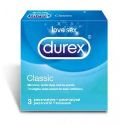 Klasyczne prezerwatywy lateksowe Durex Classic 3 sztuki