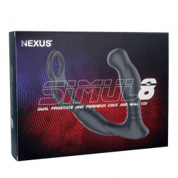 Masażer prostaty z pierścieniem erekcyjnym Nexus Simul8 Vibrating Dual Motor
