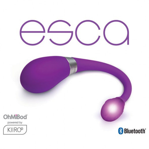 Wibrujące jajko sterowane smartfonem Kiiroo OhMiBod Esca2 fioletowe