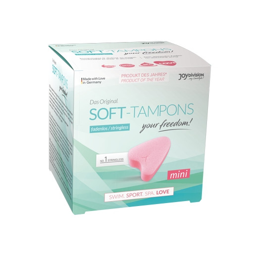 Miękkie tampony bez sznurka Soft-Tampons mini 3 sztuki