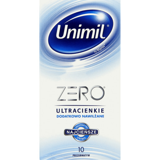 Cienkie prezerwatywy Unimil Zero 10 sztuk