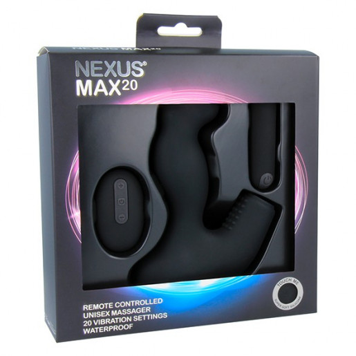 Wibrujący masażer prostaty z pilotem Nexus Max 20 czarny