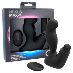 Wibrujący masażer prostaty z pilotem Nexus Max 20 czarny