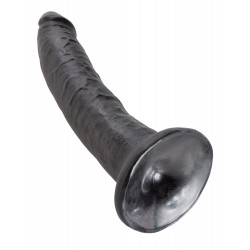 Czarne dildo z przyssawką King Cock 18cm