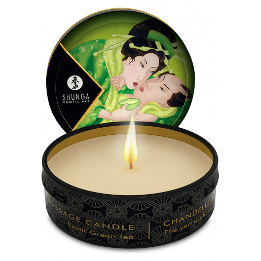 Zapachowa świeca do masażu zielona herbata Shunga 30 ml