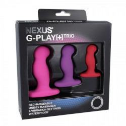 Zestaw 3 progresywnych masażerów prostaty Nexus G-Play+ Trio