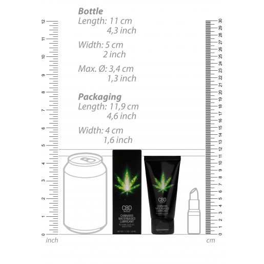 Lubrykant wodny z dodatkiem kannabidiolu Shots CBD Cannabis 50 ml