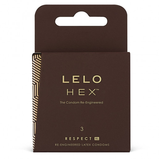 Prezerwatywy LELO HEX Respect XL 3 sztuki