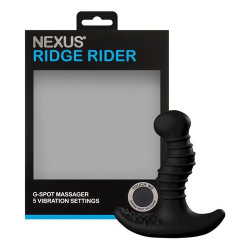 Czarny masażer prostaty z wibracją Nexus Ridge Rider+