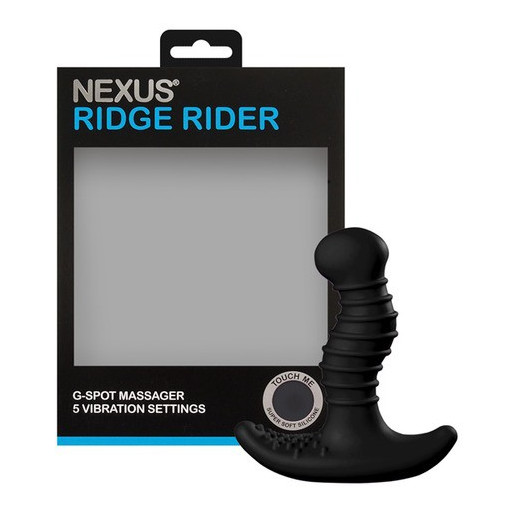 Czarny masażer prostaty z wibracją Nexus Ridge Rider+